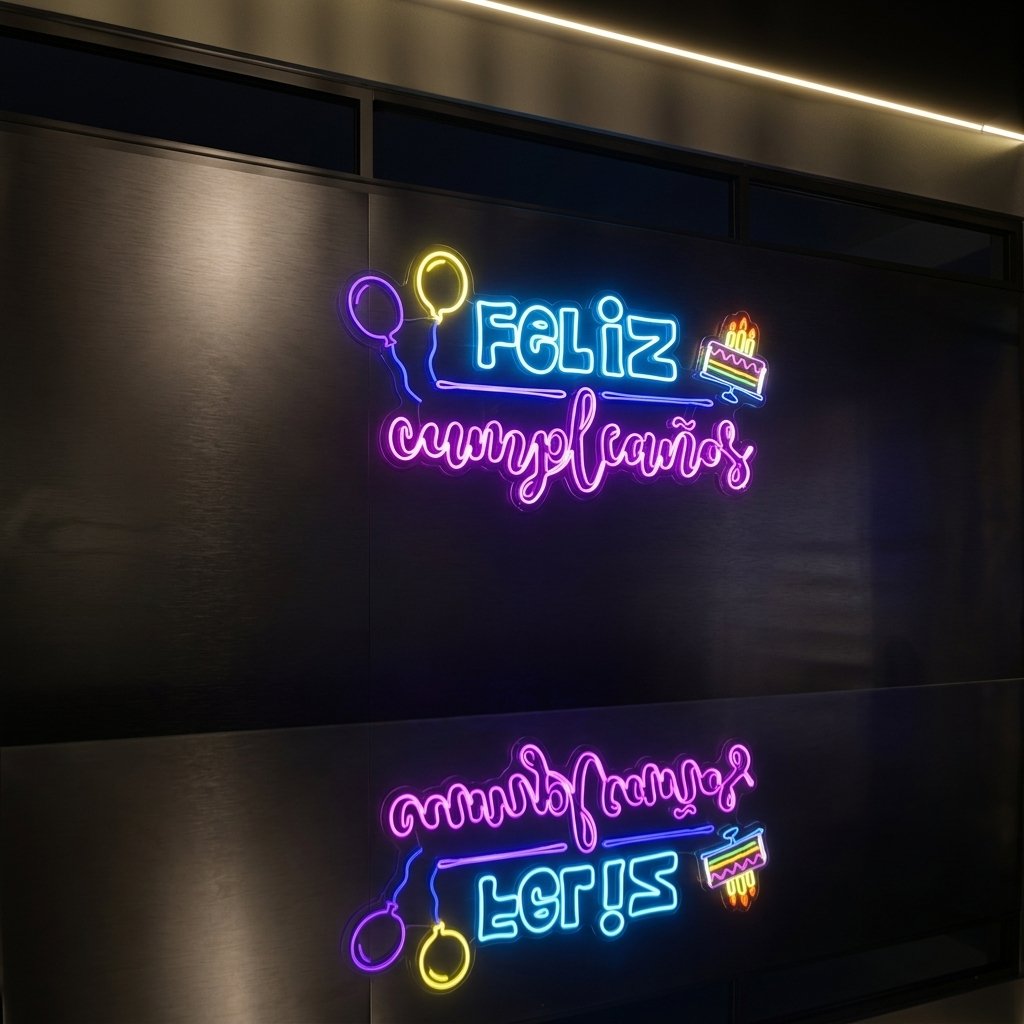 Anuncio de neón personalizado